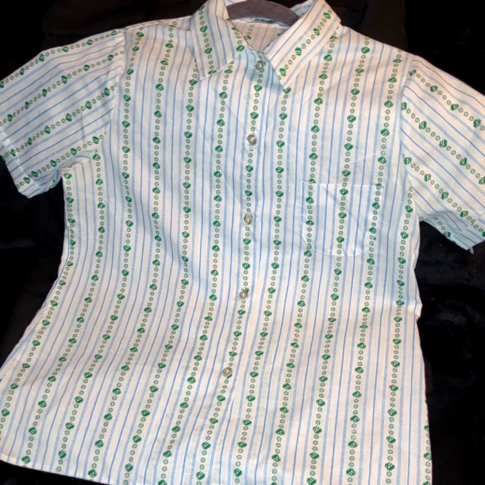 Vintage Girl Scout button down shirt
